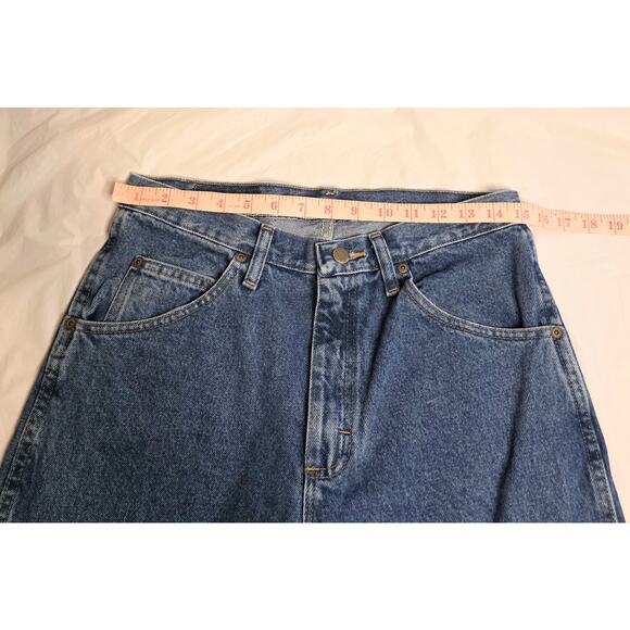 Wrangler Premium Quality Jeans Men 30x32 Straight Legs Blue Casual 100% Cotton - Picture 4 of 5